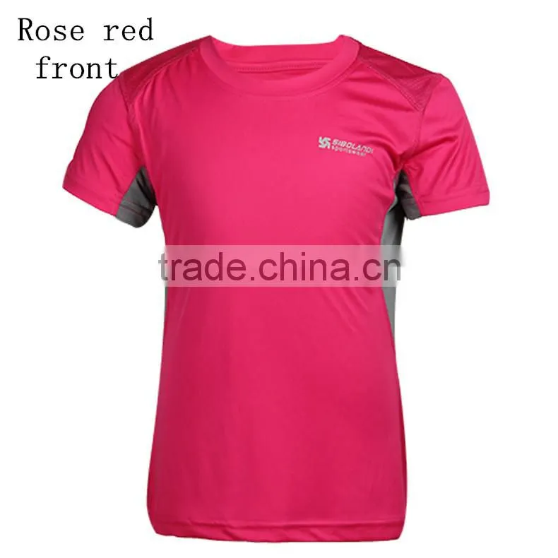 Short sleeve T-shirt quick-drying uv moisture absorption perspiration beautiful and high elasticity