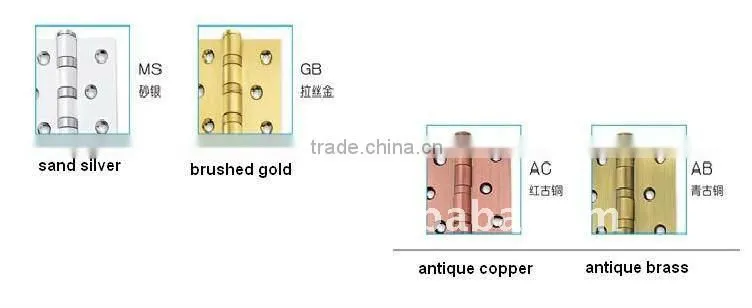 New one brassed wooden door hinge