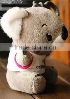 plush toys/animal plush toys/cute koala with T-shirt plush toy/custom plush toy/stuffed plush toy