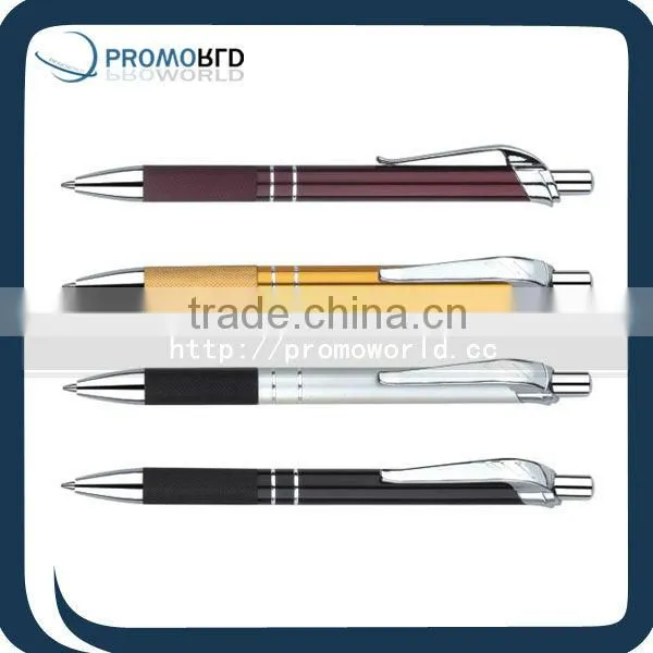 Ball pen aluminum ballpen 2015 design metal metal ballpen with pike refill