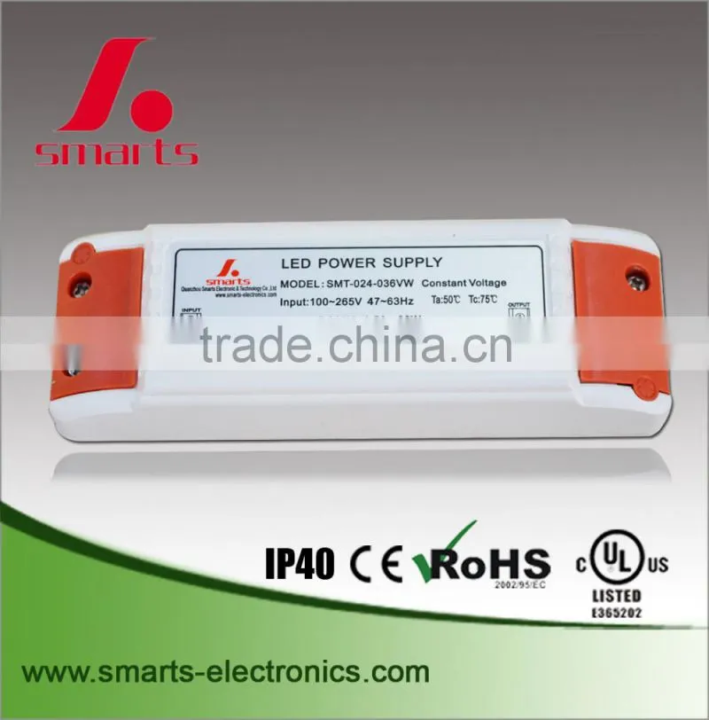 36w CE UL 220v ac to 12v dc Led Power Supply