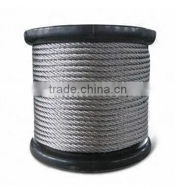 Top quality 304 stainless steel wire rope 1*7