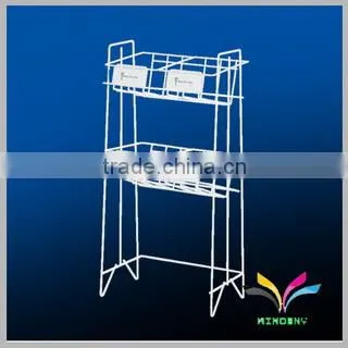 Heavy duty floor stand 4 pockets tabloid newspaper display racks