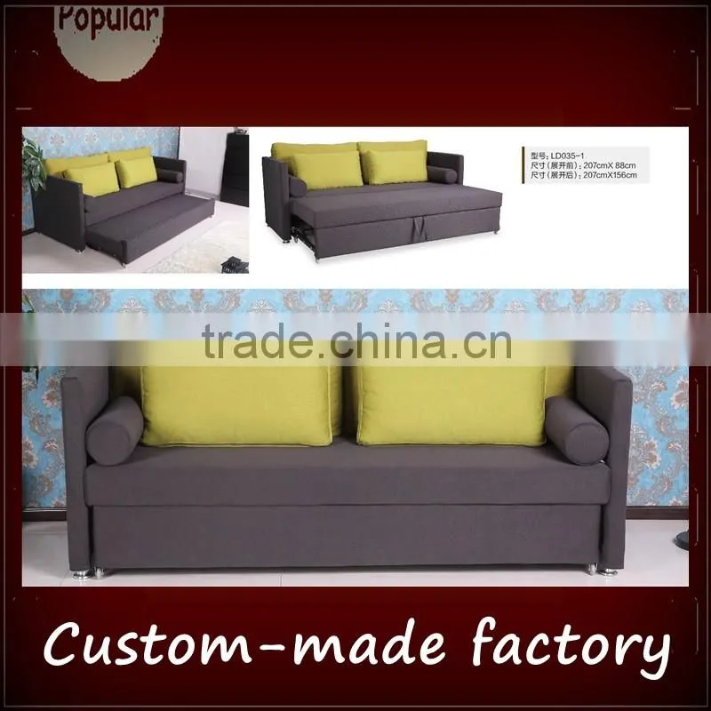 Folding sofa bed small apartment office 1.8 m minimalist modern removable and washable fabric sofa bed double