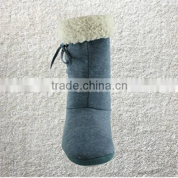 DENIM HOODIE LADIES/WOMENS SLIPPERS/BOOTS/INDOOR FOOTWEAR Denim boots