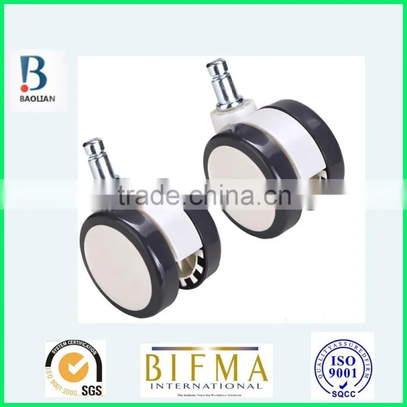 BL 2.5 inch white& grey nylon PU furniture or medical wheel caster