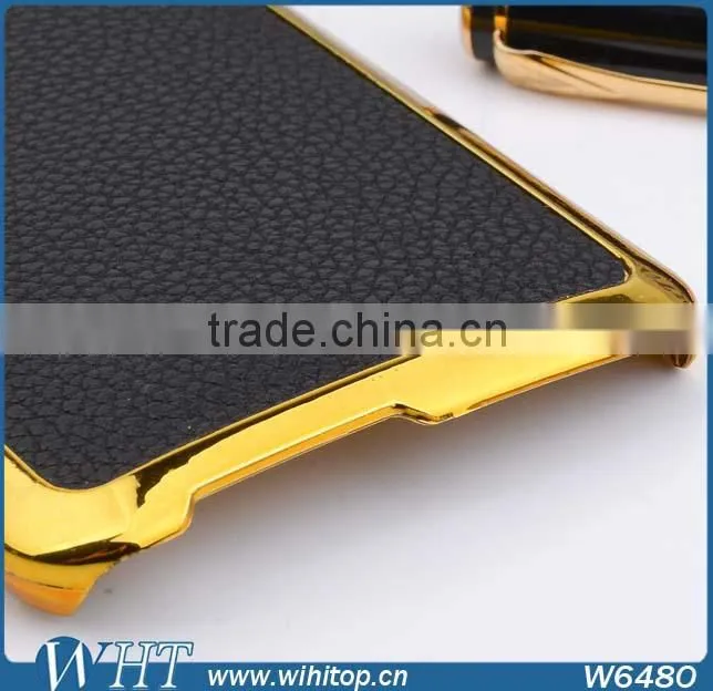 Wholesale China Supplier Case for HTC M9 Plus, for HTC M9 Plus Case Slim Leather Chrome Cover