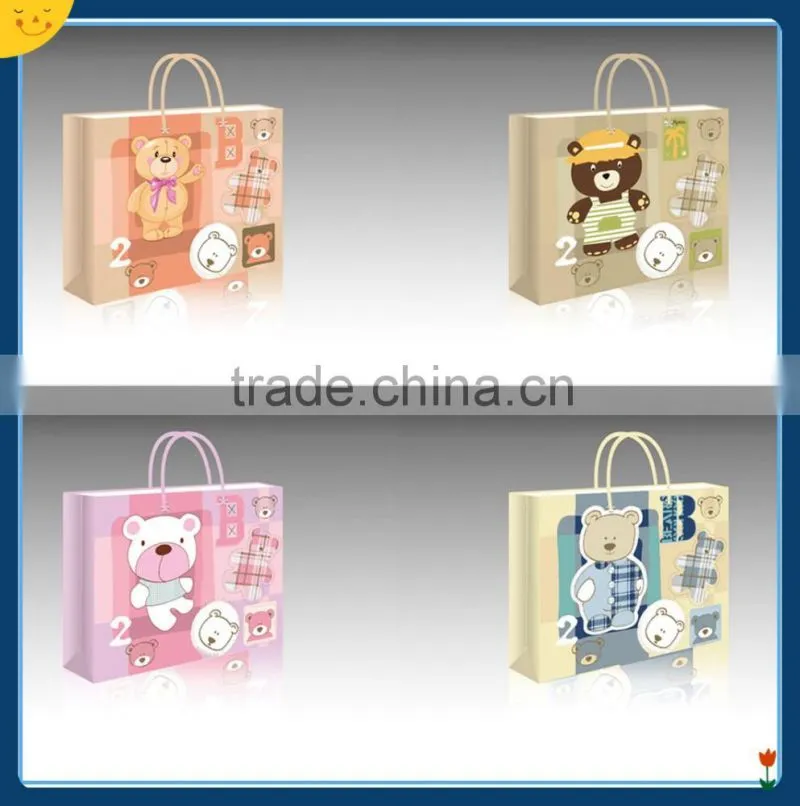Hot new products for 2015 custom New design gift bag paper shopping bag with handles