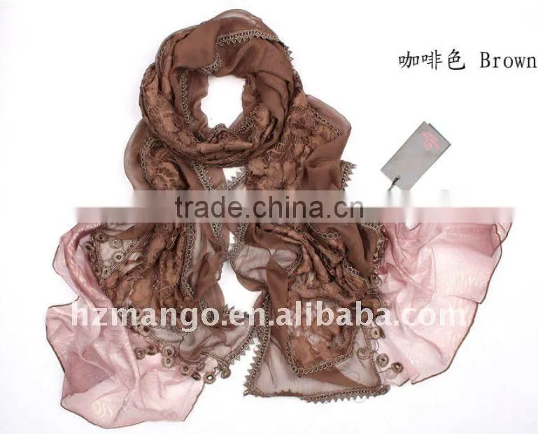 2016 latest silk fashion long scarf