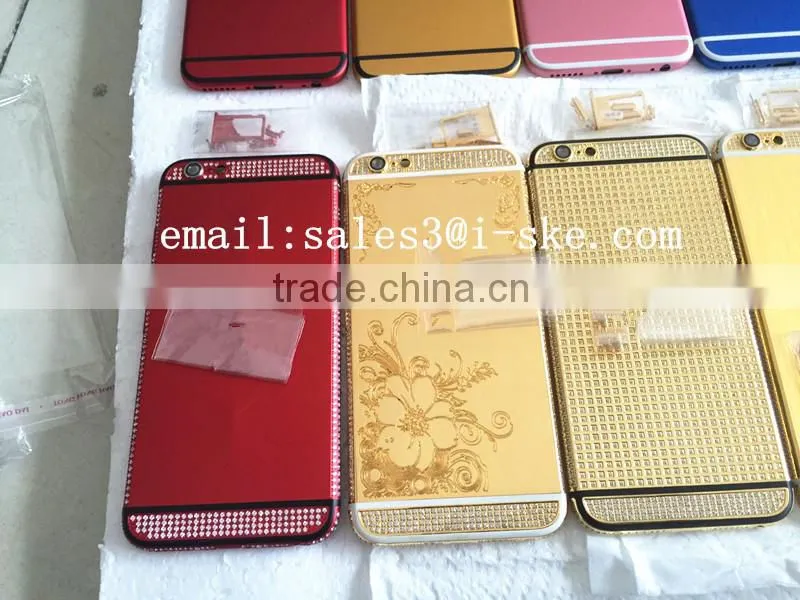 For iPhone 6 6 plus Luxury 24ct Gold Electroplating Housing Cover(Limited Edition)