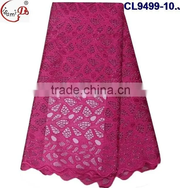 CL9499 Beautiful design hot african style french lace fabric,net tulle lace fabric for sale