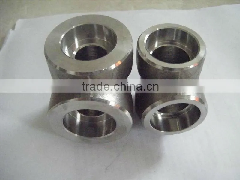 NPT forged carbon steel tee 3000#