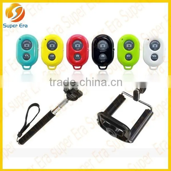 2014 new inventions mobile phone extendable hand held monopod with bluetooth remote control shutter -wholesale cheap price