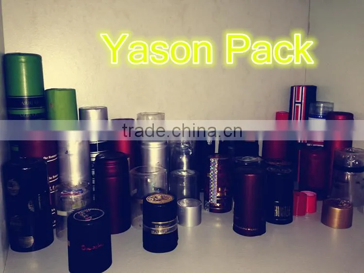 Yason shrink wrap cap for wine bottleshrinkable pvc wine capseal with cap