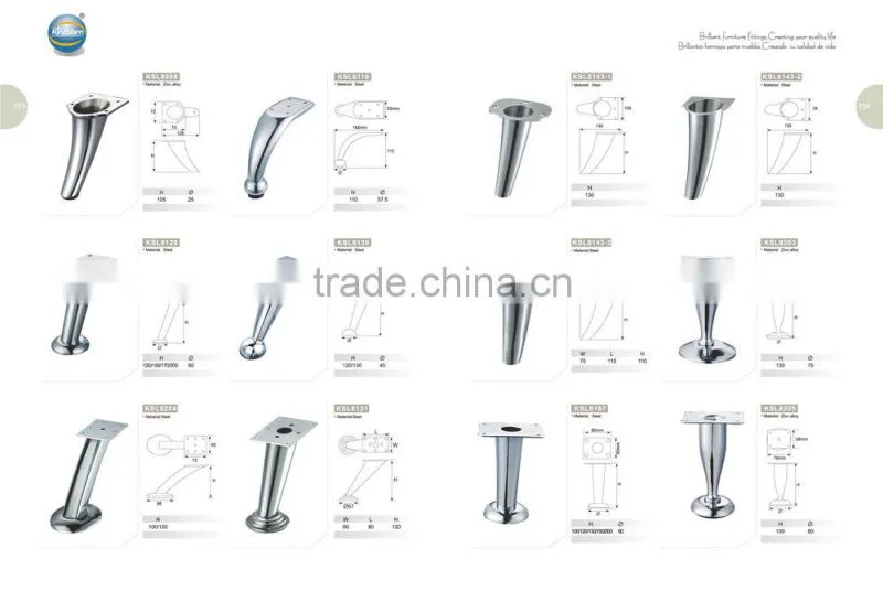 2014 hot Modern Durable metal modern sofa legs