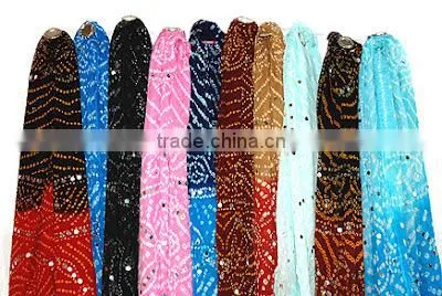 handmade rajasthani tie dye fashion stole dupatta wholesale lot