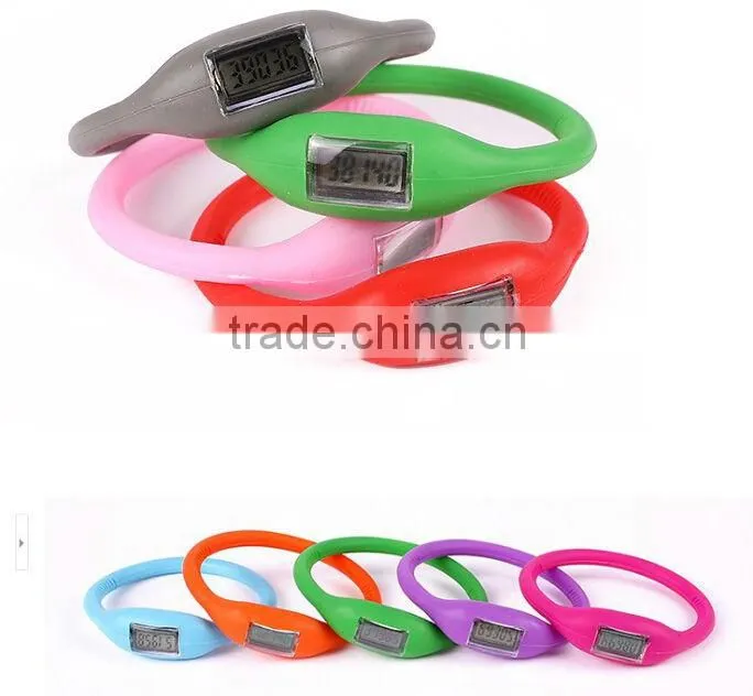 Popular silicone wristband pedometer