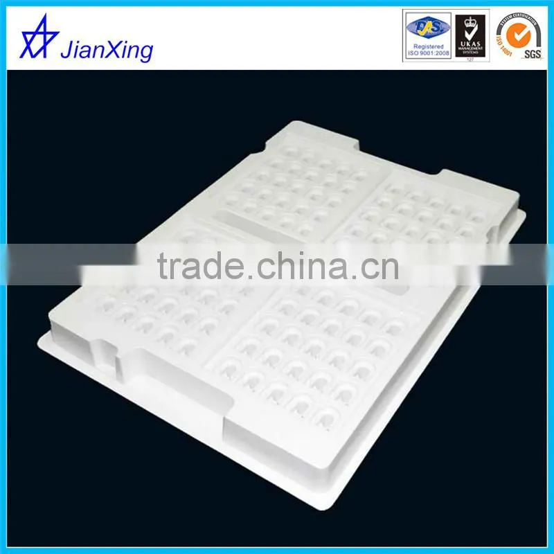 white pp parts inserted tray