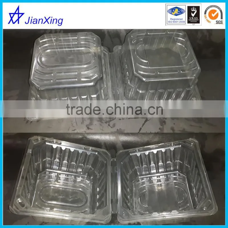 Clear burger packaging box
