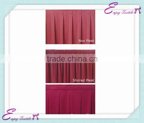 YHK#14 pleats table skirt - polyester banquet wedding wholesale chair cover sash table cloth skirt linen