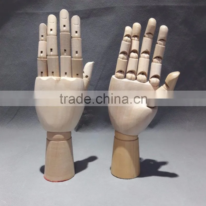 8" kids wooden hand mannequin hand drawing hand display hand
