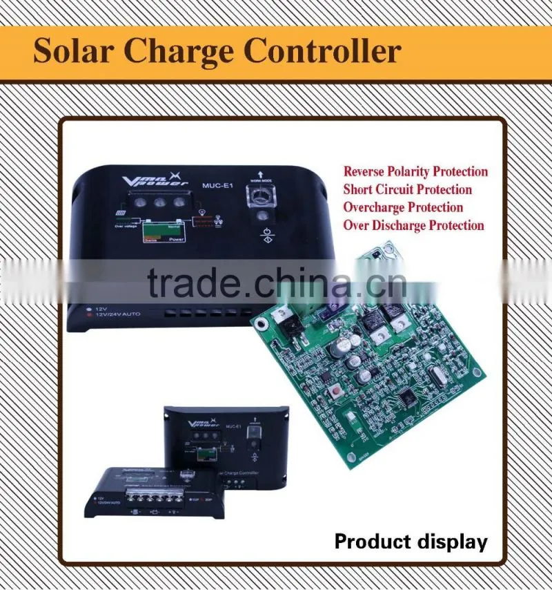Vmaxpower PWM 12/24vdc Solar charger controller