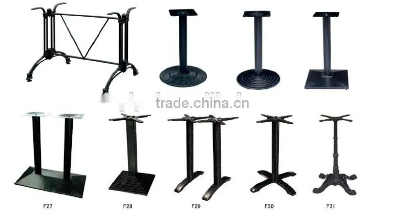 Foshan supplier powder coated mental outdoor garden table base F28