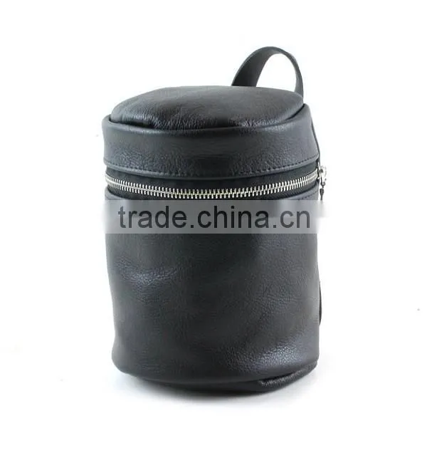 Custom high quality leather travel toiletry pouch