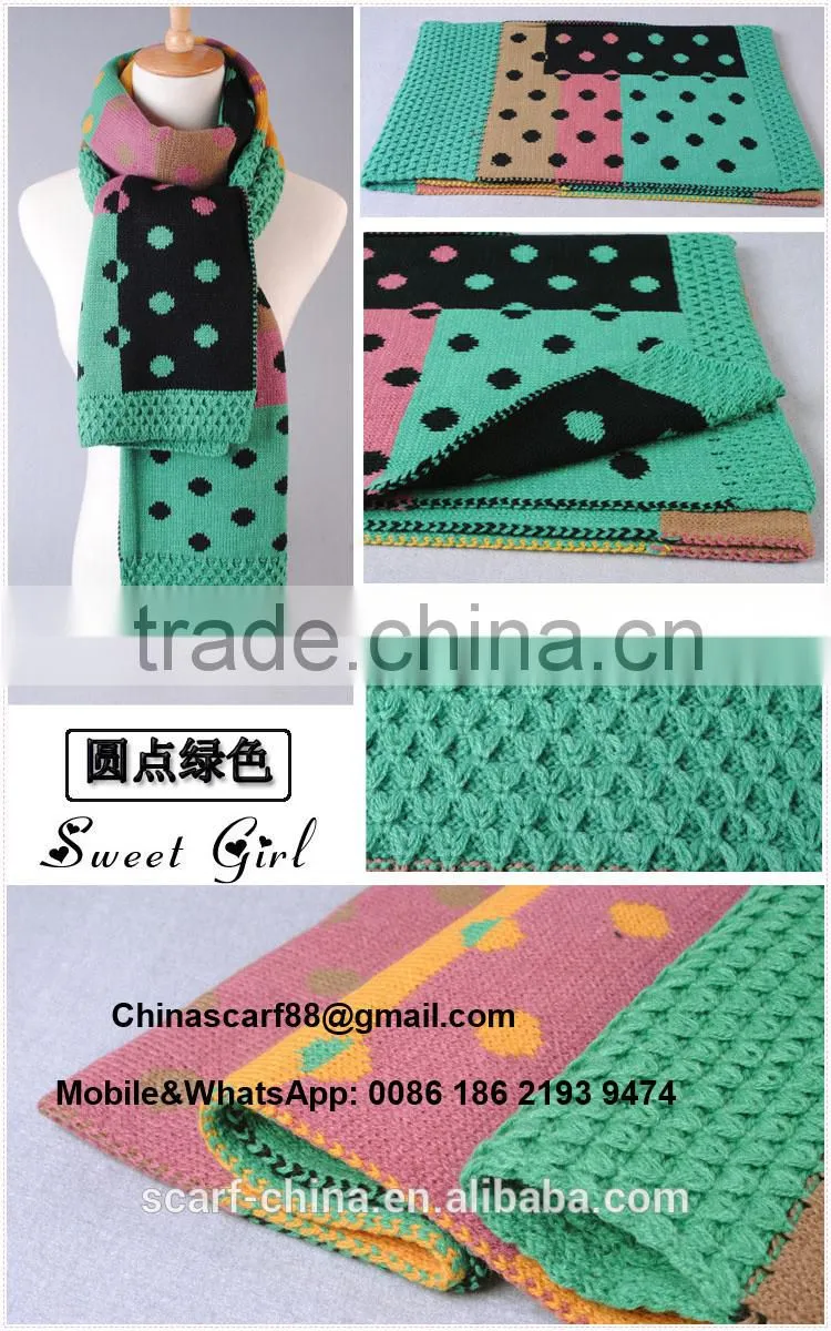 Dot stitching scarves wholesale