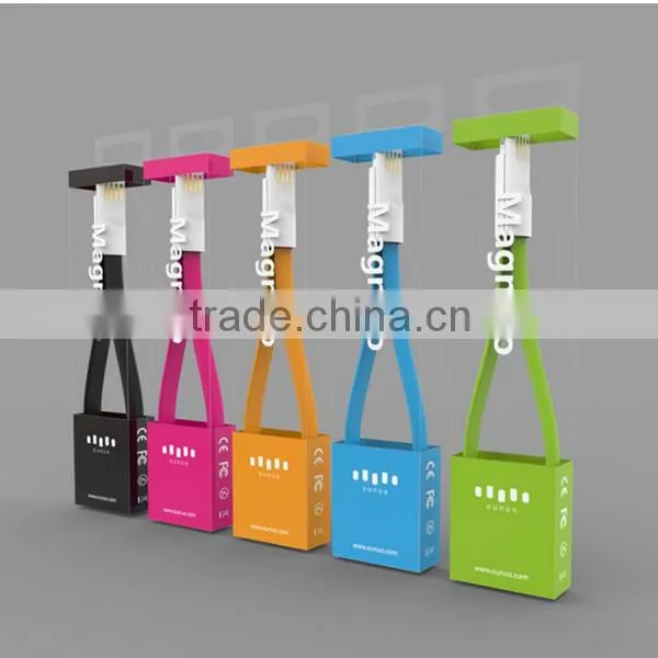 Magnet micro usb cable with magnetic plugs for all kinds of smart phones