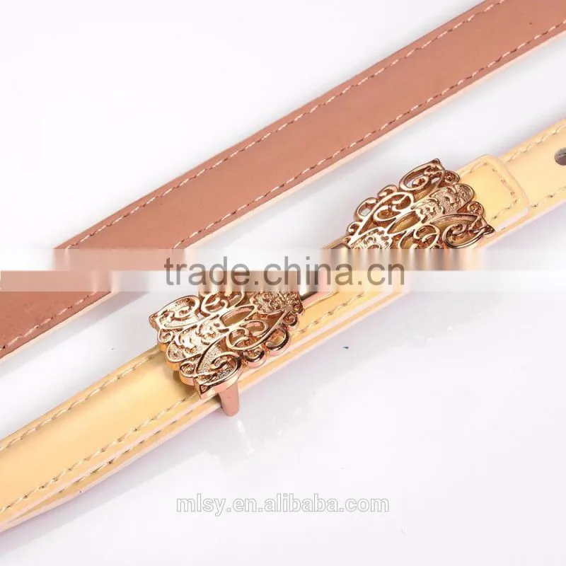 Decorative chain waist dress belt for women