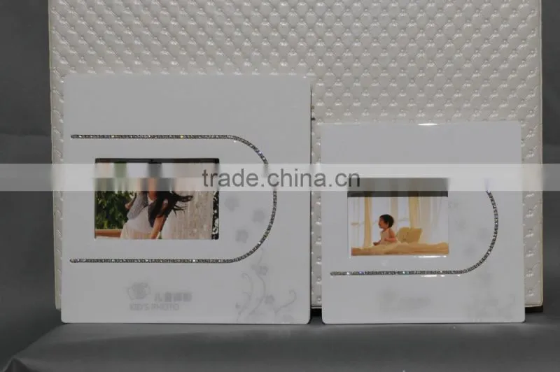 wholesale crystal photo album cover leather photo case