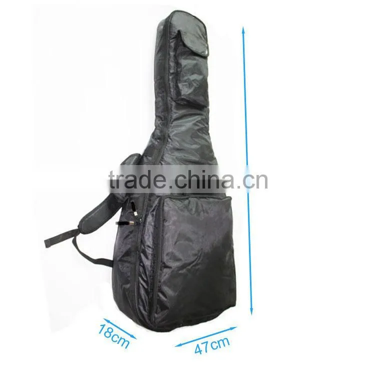 Big Size Comfortable Soft Thick Black Guitar Gig Bag Wholesale YQB005