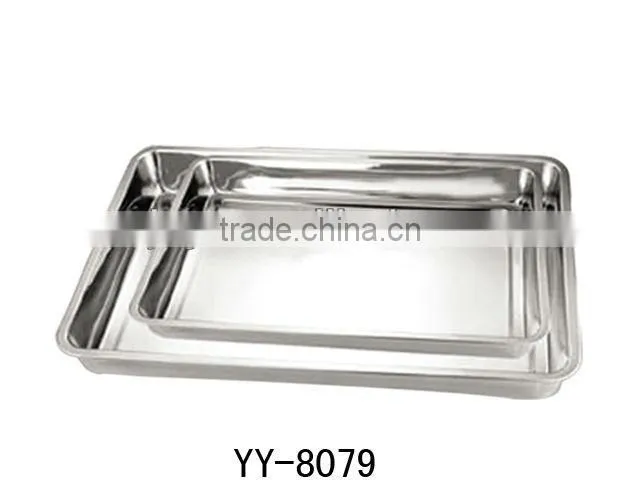 Stainelss Steel Tableware Food Serving Tray