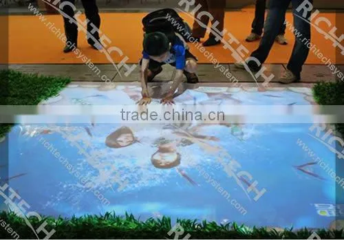 2016 Best quality interactive projection floor/wall system software display for shopping