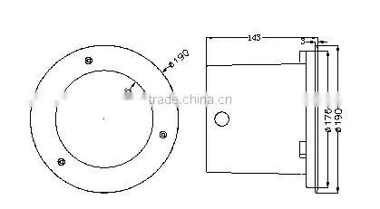 9w led underground light IP65 underground light 9LED higt power underground light
