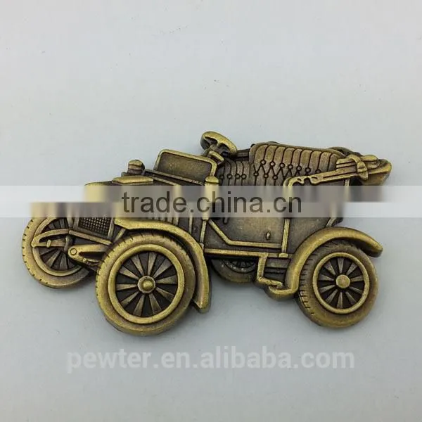 metal veteran car fridge magnet