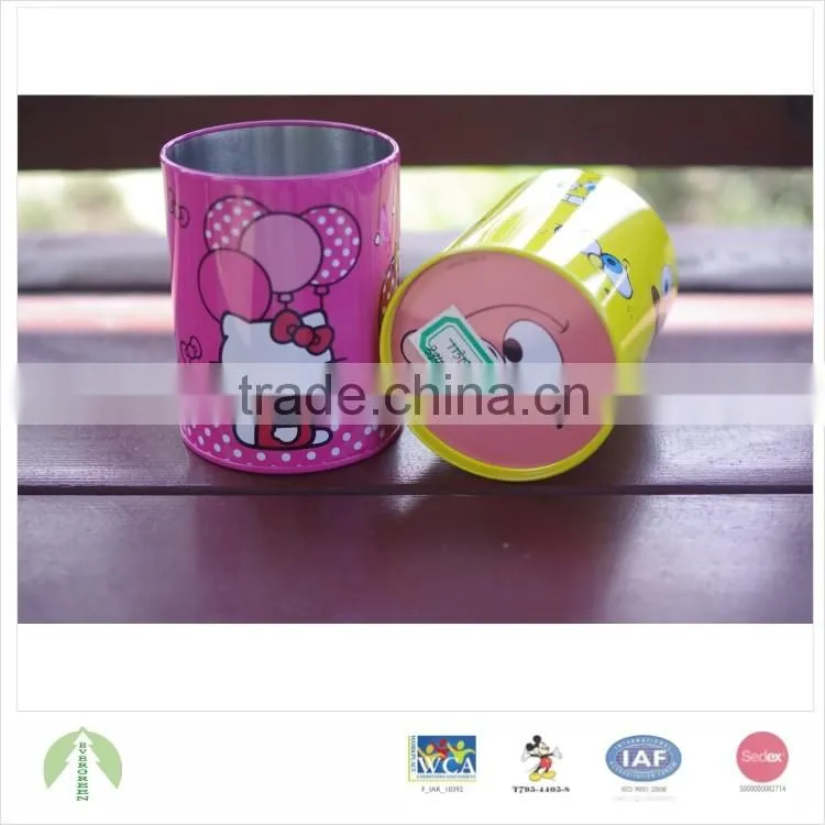 fancy color pencil tin box