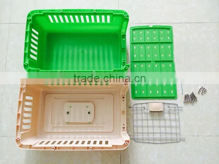 Small Plastic Pet Dog Cat Carrier, Eco-friendly Material, Airline Approved, Durable and Confortable Design