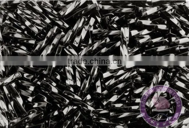 Feilang distorted spiral hollow tube glass beads