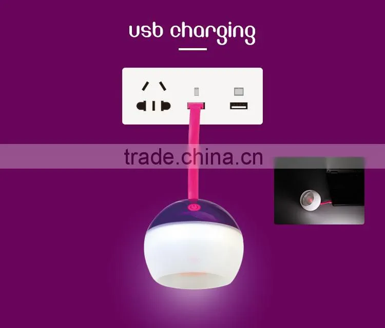 Kids-Friendly Night Light USB Rechargeable LED Outdoor Tent Egg Light for Camping, Fishing