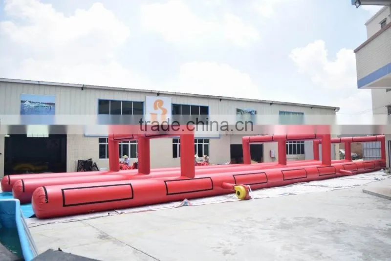 Popular giant inflatable water city slide, inflatable slip N water slide for adult