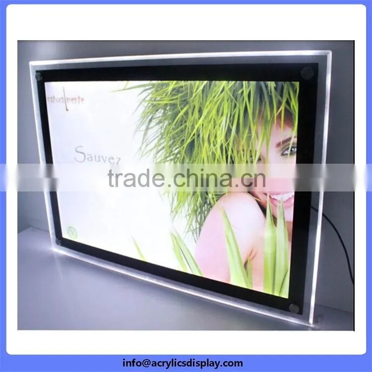 Factory professional poster acrylic led light box