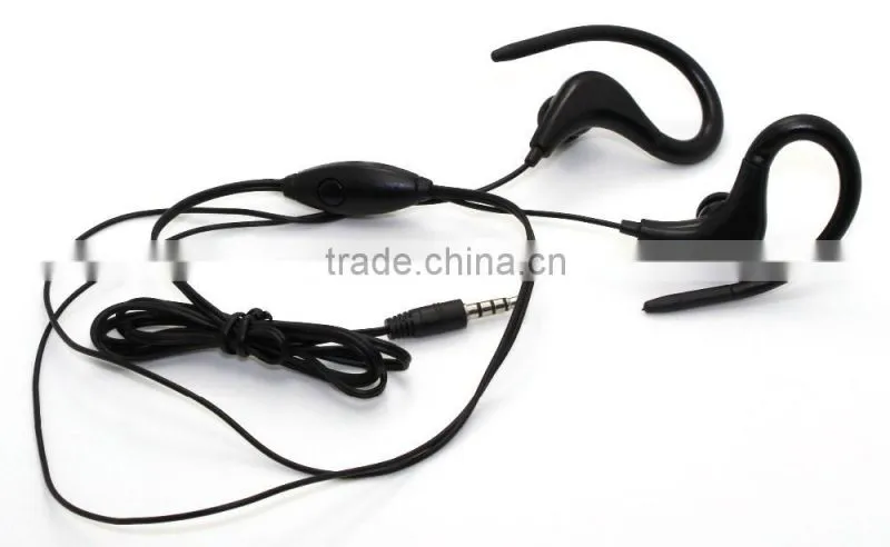 Earhook! black in ear earbuds popular earphone wired good sound