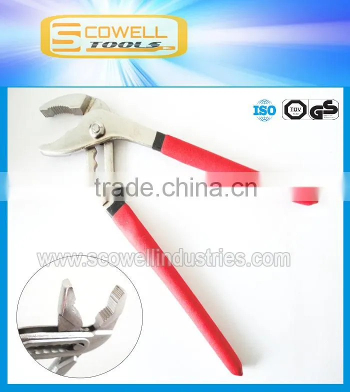 D4 Groove Joint water pump plier 10"inch length,Nickel plated