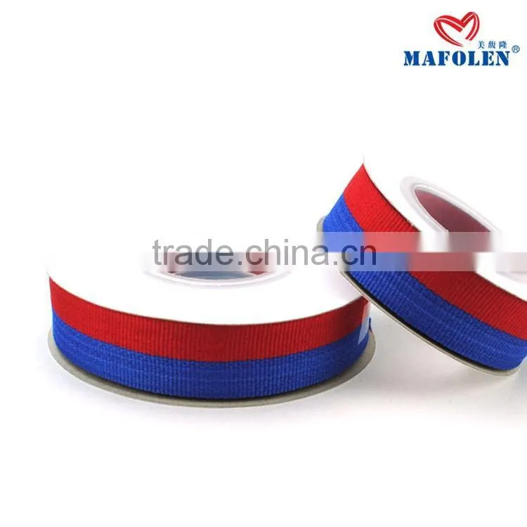 hot sale custom color stripe printed grosgrain sports ribbon