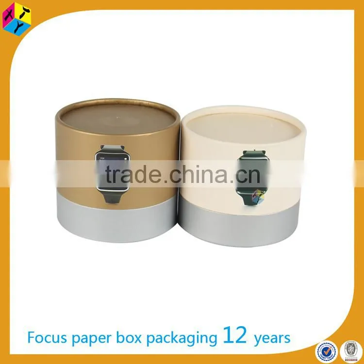 wholesale tube design cardboard paper watch packing