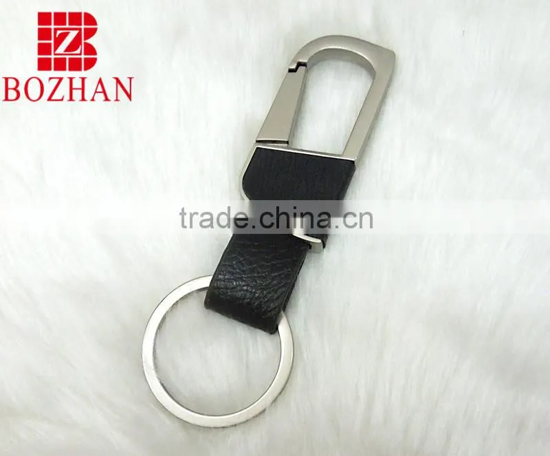 Hot selling matte leather keychain