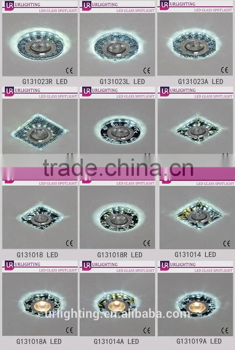 Cracked-ice glass led downlight ceiling light