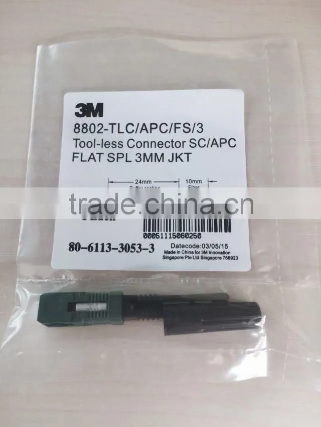 SC fiber optic FTTH embedded type quick connector/ Splice mechanical/ fast Connector